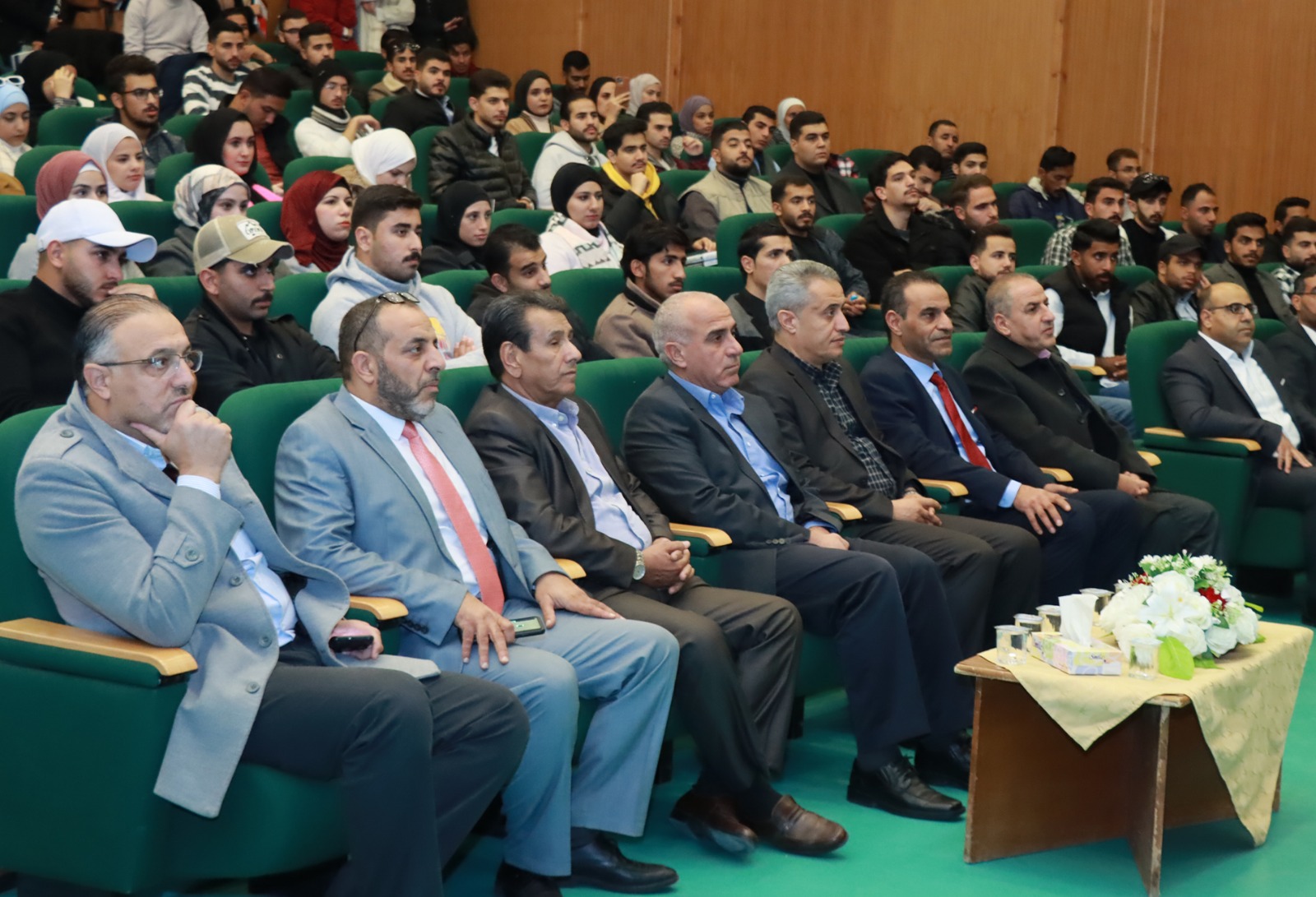 A specialized legal symposium (entitled the Israeli aggression against Gaza from the perspective of international law) at Al Hussein Bin Talal University